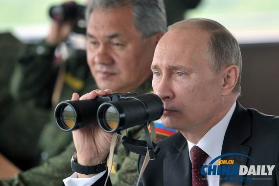 Tổng tống Nga Vladimir Putin trực tiếp quan sát cuộc diễn tập